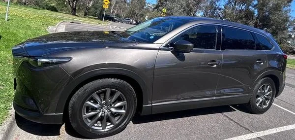 Grey 2020 Mazda CX-9, side view